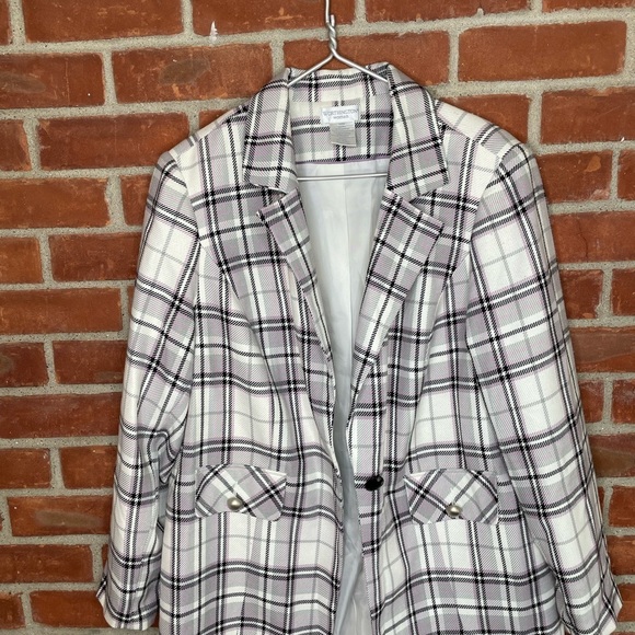 Oversized plaid blazer - Picture 5 of 8